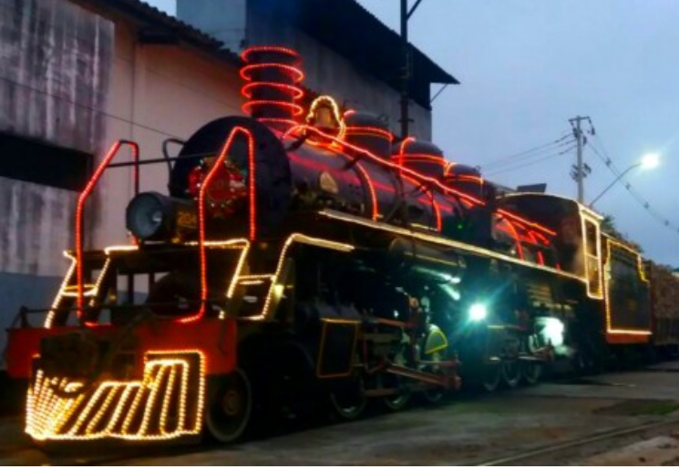 Trem Maria Fumaça Preta Vermelha Metal